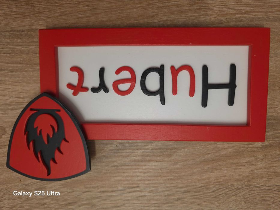 Tabliczka z imieniem Hubert na ściane lub drzwi