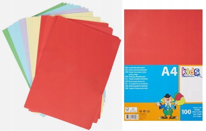 Miękki Papier Do Prac Kreatywnych A4 100Sztuk