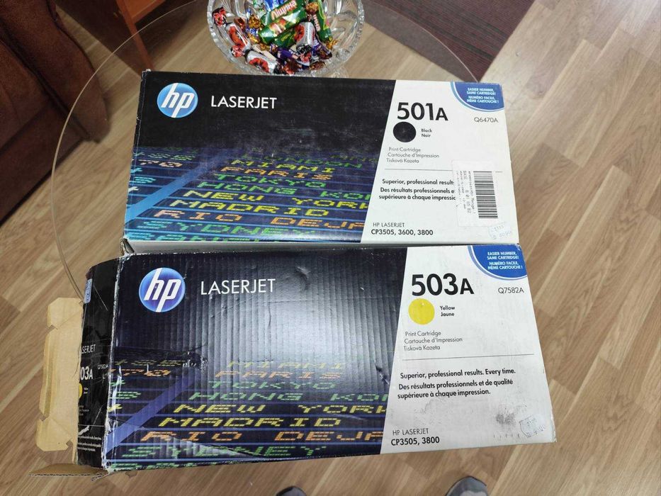 Картридж HP 501A black Q6470A    та 503А
