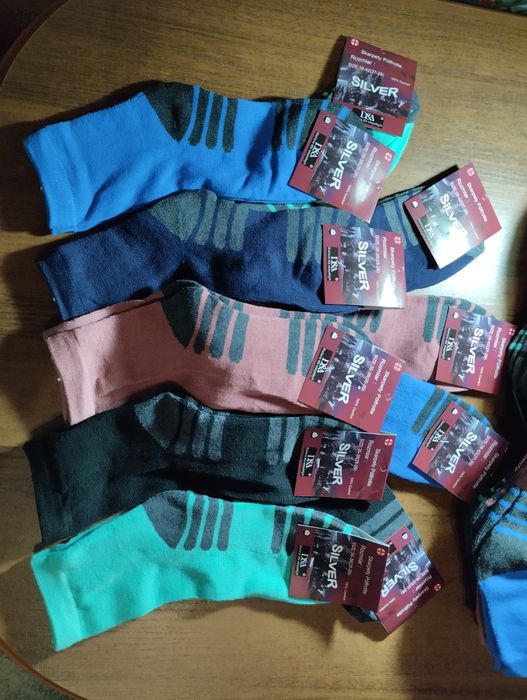 Skarpety półfrotte damskie, młodzieżowe, 35-38, 39-42, bawełna, 5 par