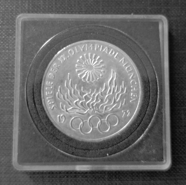 Srebna moneta 10 Deutsche Mark 1972