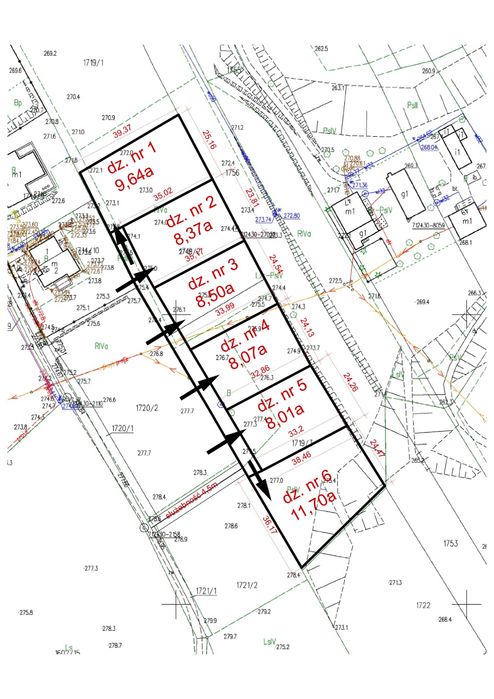Sprzedam 4 działki Słocina Rzeszów