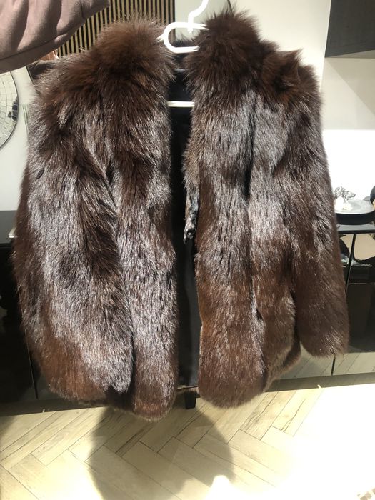Futro z norek ręcznie szyte