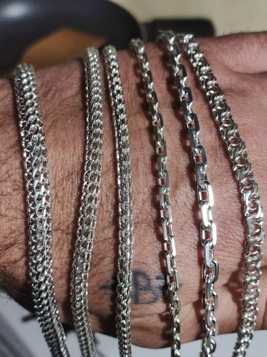 Цепочки серебро 925 в наличии новое