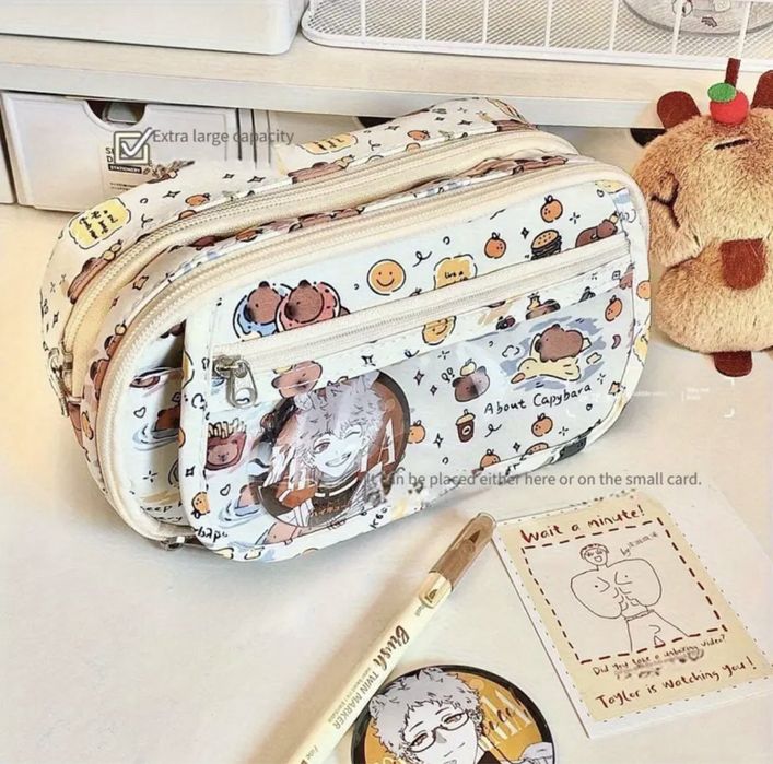 Школьный пенал Капибара Capybara шкільний пенал Капібара + подарунки