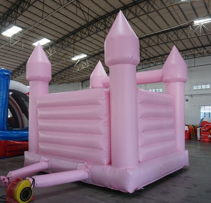 Insuflável castelo rosa - PVC - NOVO