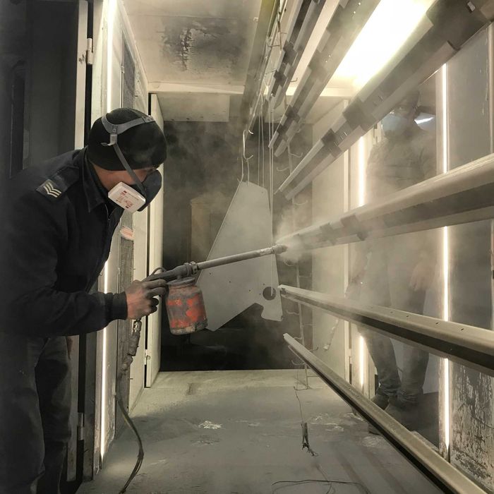 Порошкове фарбування алюмінієвого профілю по RAL Покраска Піскоструй