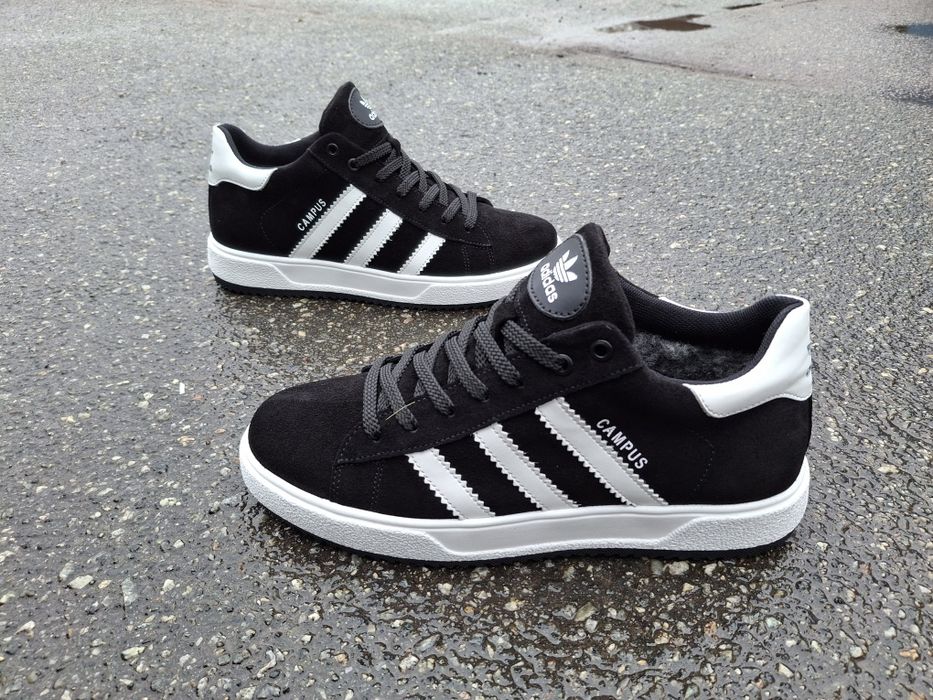 Adidas CAMPUS зимові чоловічі кросівки на хутрі ботинки кроссовки зима