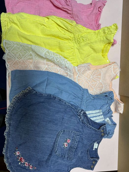 Mega paka ubrań dla dziewczynki lato 80 1T