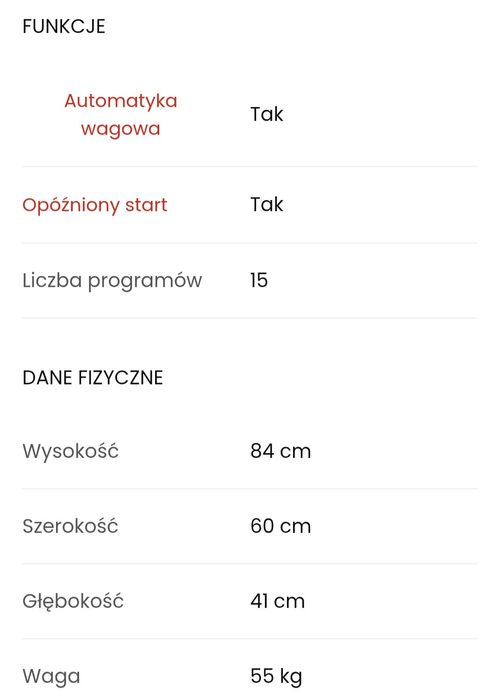 Pralka Beko 45cm