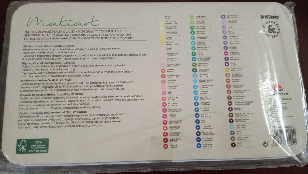 Caixas de Lápis de cor