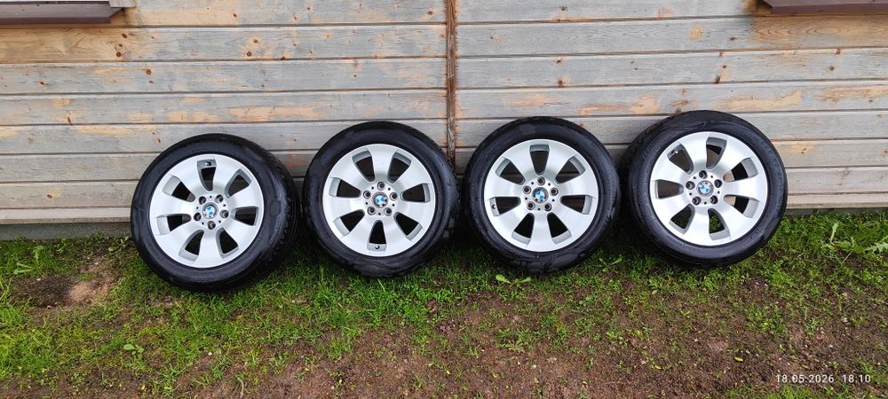 BMW E90 E91 Oryginalne Felgi 17 Styling 158 5x120 + Opony 225/55 R17