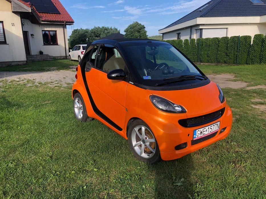 Smart Fortwo SMART FORTWO 451 Cabrio Brabus w bardzo rzadkiej wersji Might Orange