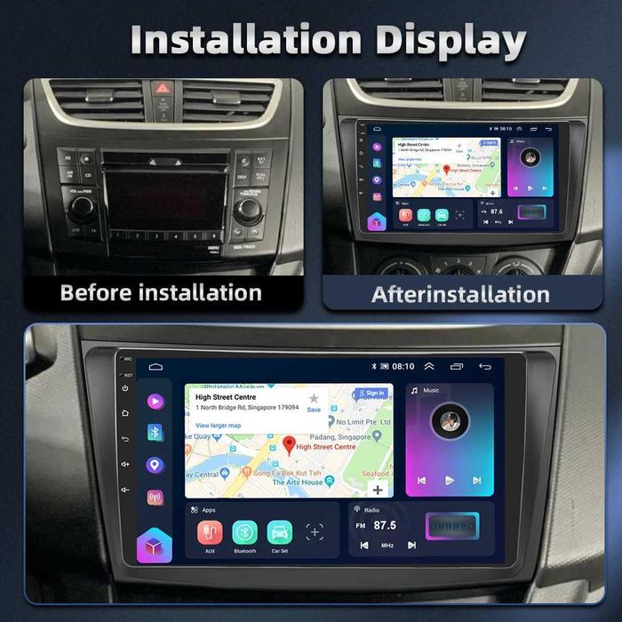 Radio Android 13 Suzuki Swift 4 2011/2015r gps wifi