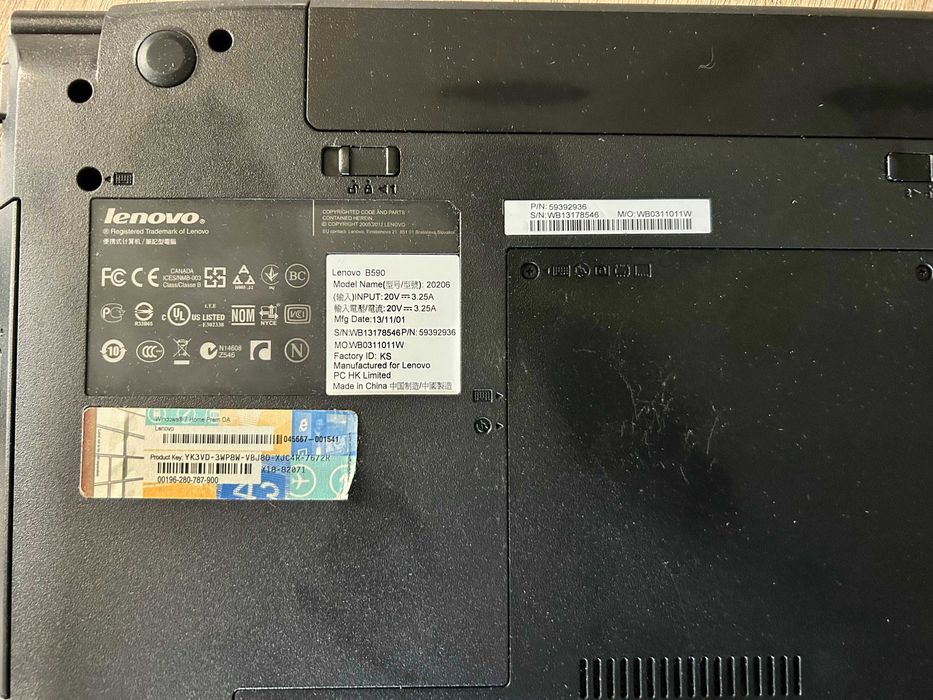 Laptop Lenovo B590 Intel Celeron 1.90Ghz Windows 10 Home