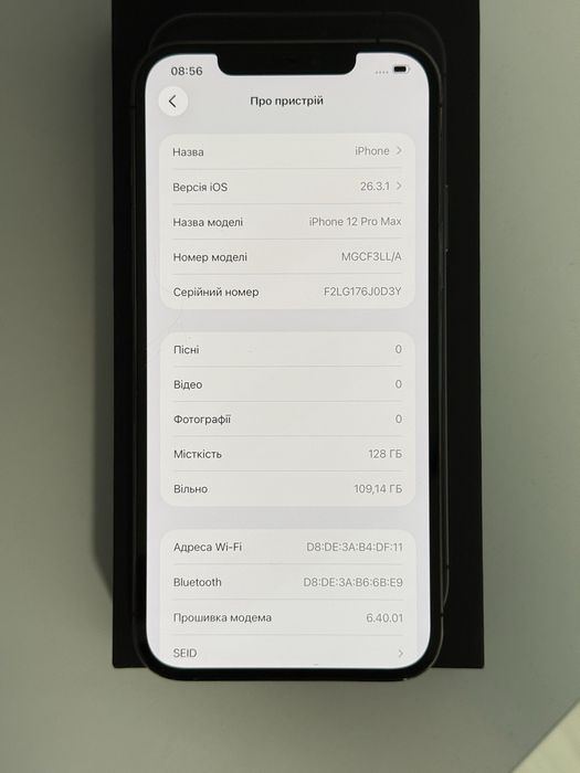 Apple iPhone/Айфон 12 Pro Max 128GB Graphite original