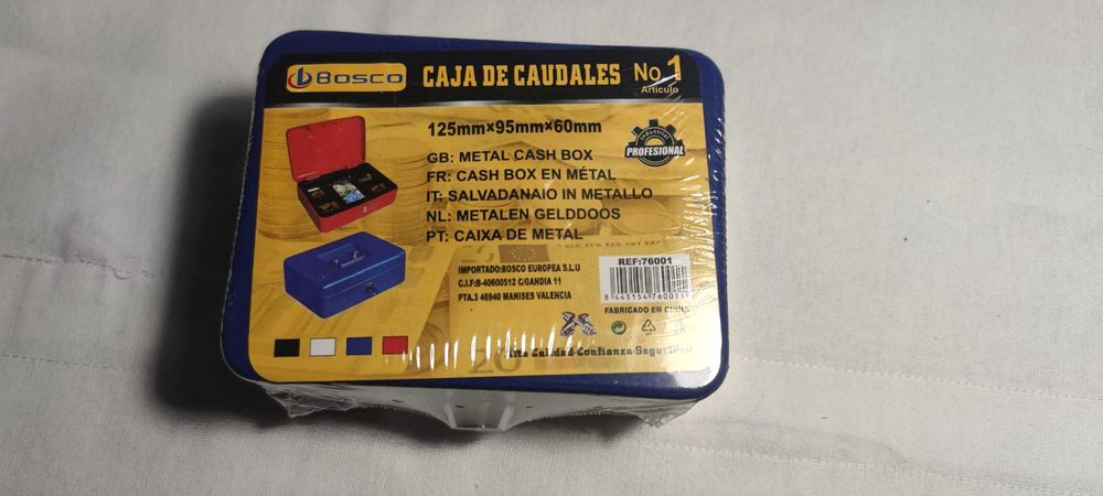 Caixa de Metal / Cofre Bosco – NOVA –