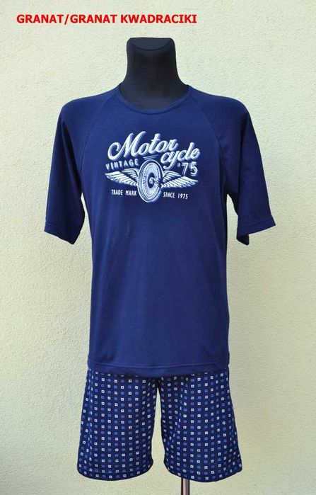 Piżama kr.rękaw męska roz.182 XL