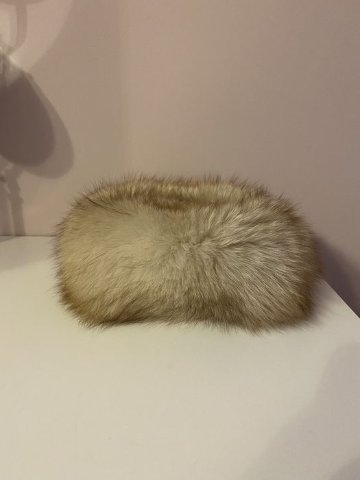 Czapka zimowa z naturalnego futra lisa