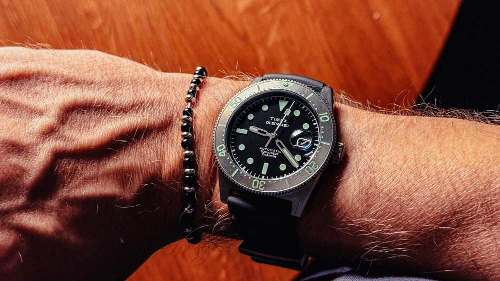 Zegarek Timex Deepwater Reef 200 Titanium Automatic - stan idealny