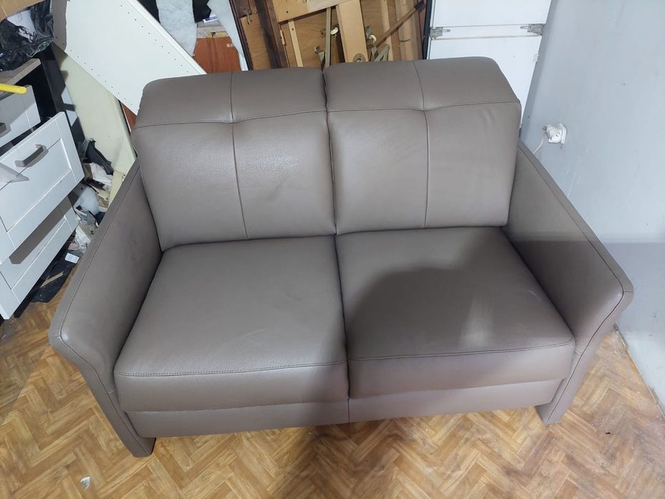 Sofa ze skóry naturalnej