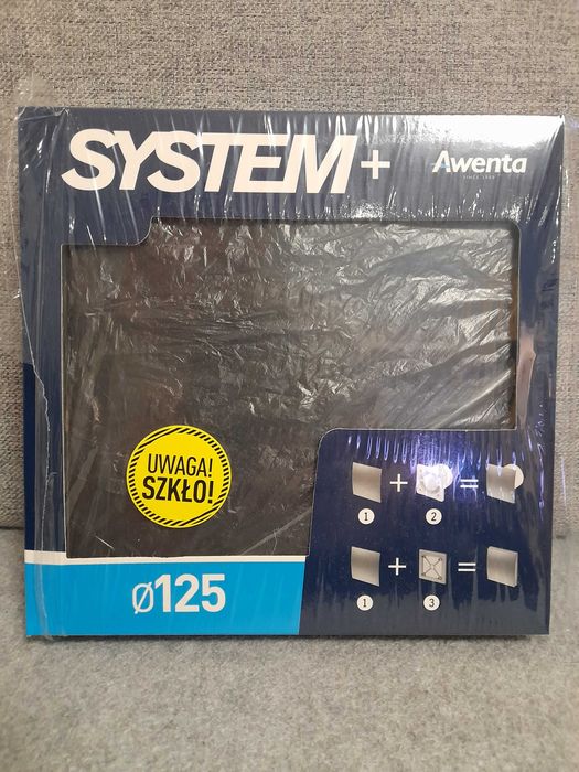 Panel Awenta Trax fi125 szkło, czarny połysk