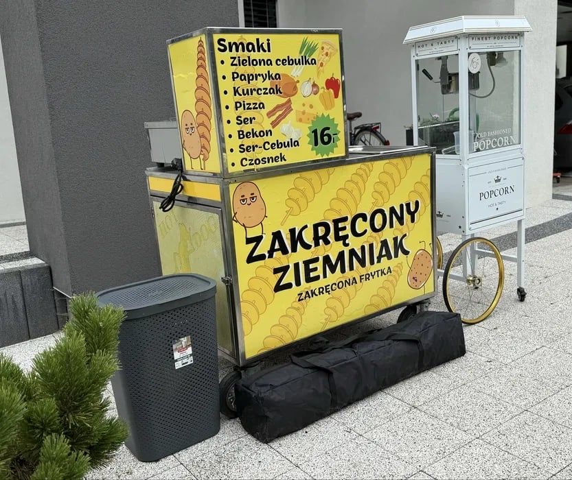 Zakręcony ziemniak + popcorn - GOTOWY BIZNES - zacznij od teraz