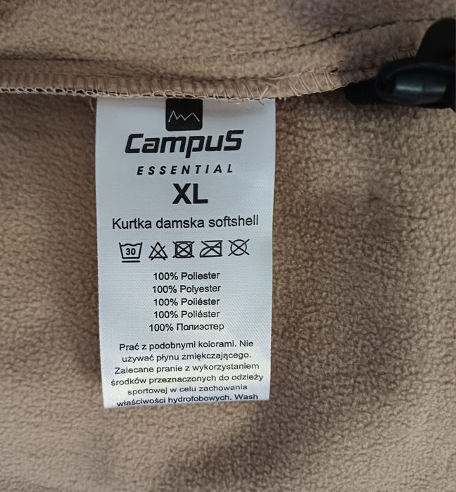 Campus kurtka softshell nowa XL, kurtka z kapturem SOFTSHELL