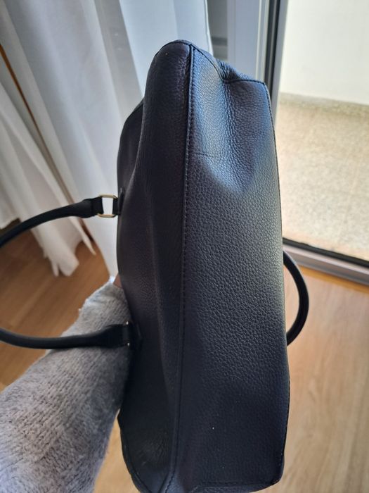 Carteira preta Love mochino em pele