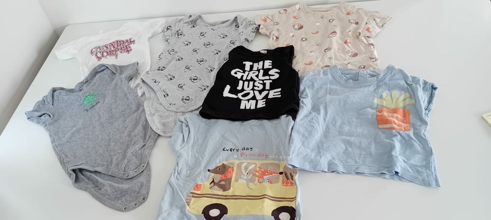 Lote / conjunto de roupa bebé 6-12 meses (13 peças)