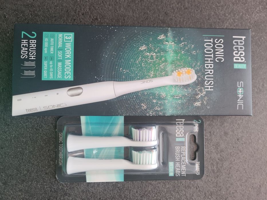 Szczoteczka soniczna Tessa+ dodatkowe główki