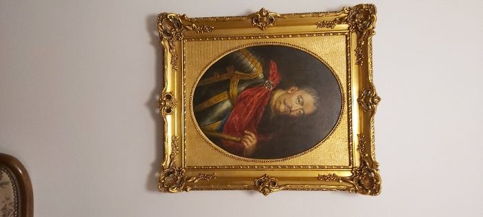 Obraz J. Sobieski olej na płótnie.