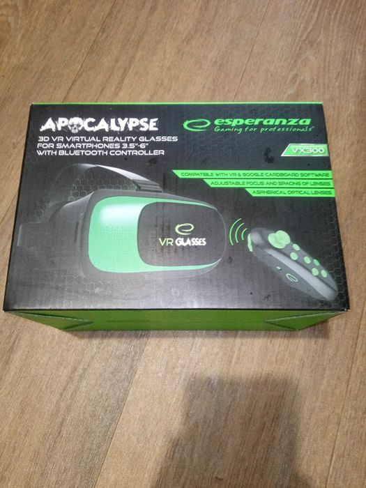 Okulary VR do smartfona Esperanza Apocalypse 3D + pilot Bluetooth