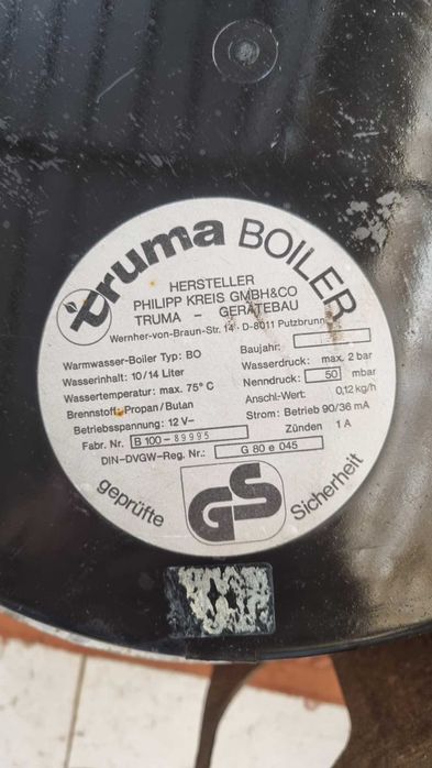 Truma BO 10L para peças ou reparar