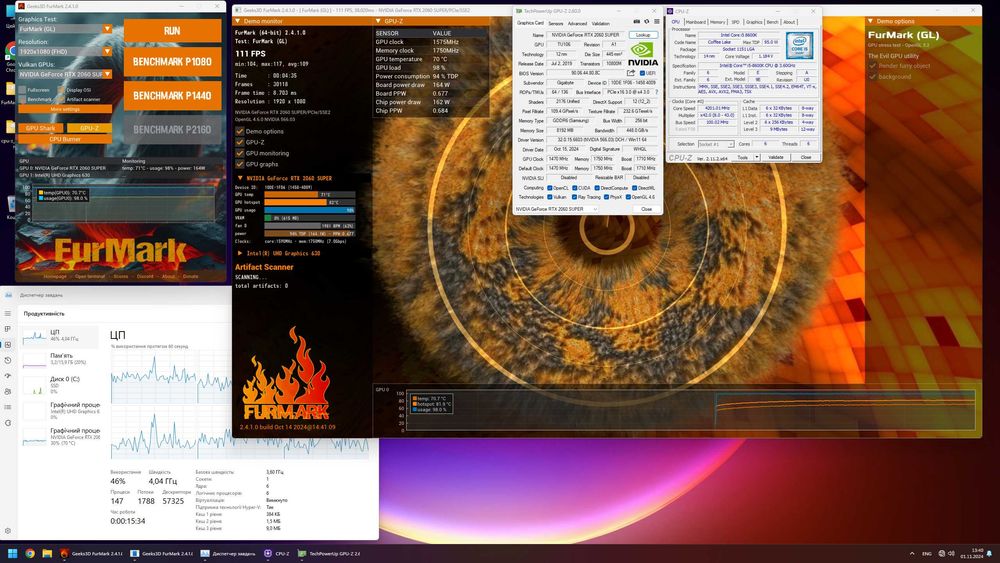 Системний блок i5-8600k/2060s/256Gb/Win 11