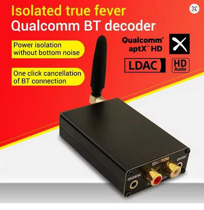 LDAC QCC5125 Adapter Bluetooth 5.1 Receiver  24Bit/96Khz