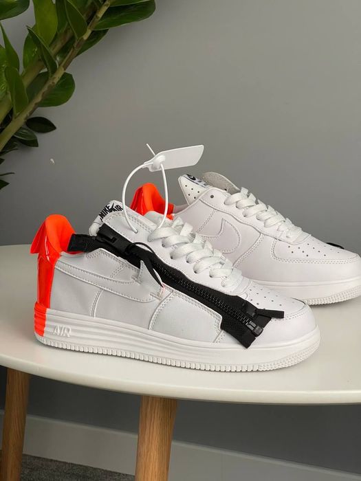Найнижча Ціна! Кросівки Nike Lunar Force 1 Low Acronym Orange White, Найк Лунар Акронім Форси