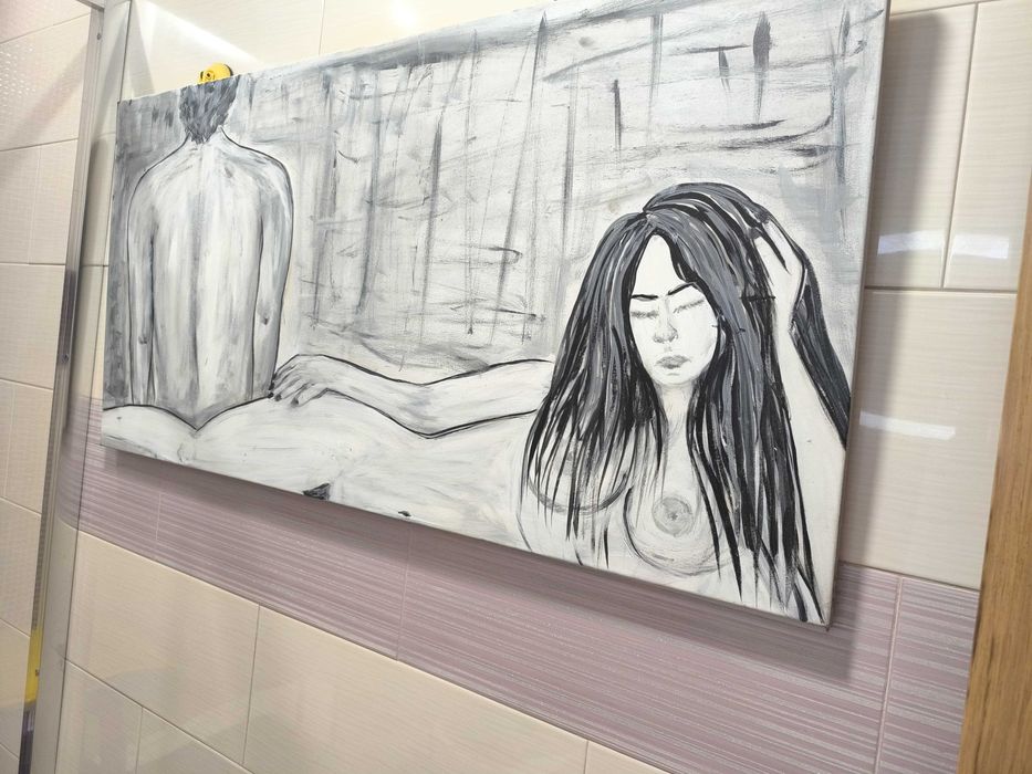 Tela arte de pintura Nu