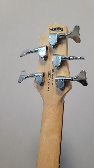 Cort action v plus dlx cherry red sunburst бас гітара 5 струн активна