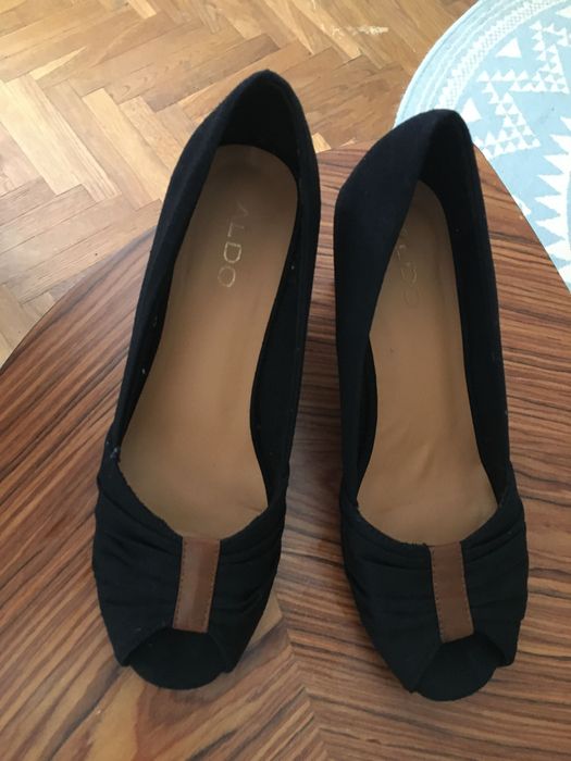 ALDO - przepiękne buty z na koturnie, odkryte palce, na uroczystość 39