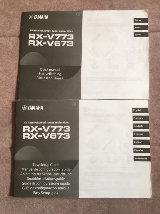 Oryginalna instrukcja amplituner Yamaha RX-V773 V673 V573 V473