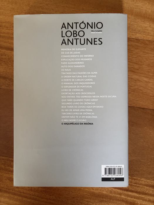 o arquipélago da insónia de António Lobo Antunes
