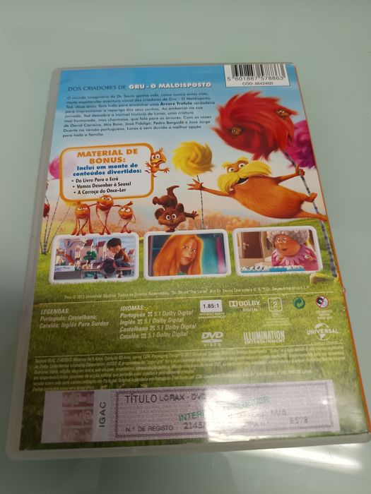 DVD Lorax         .