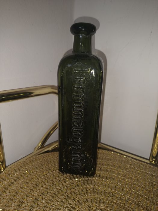 Bardzo stara butelka szklana unikatowa Ferromanganin