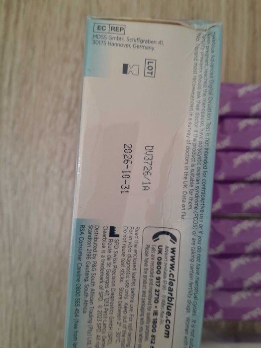 Clearblue testy owulacyjne krotka data