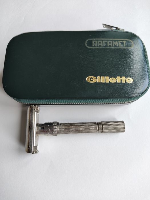 Maszynka Gillette Slim Adjustable 1964 (J4) + Unikalne Etui RAFAMET PRL