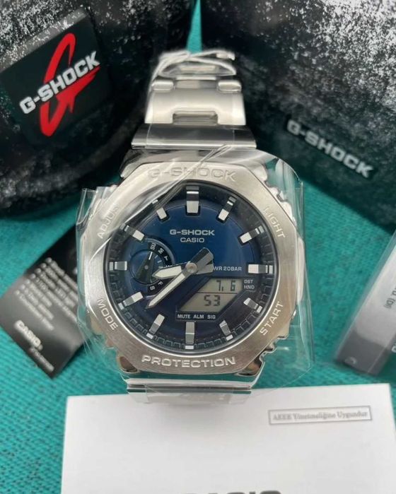 Наручные оригинальные часы Casio G-Shock GM-2110D-2B на Подарок