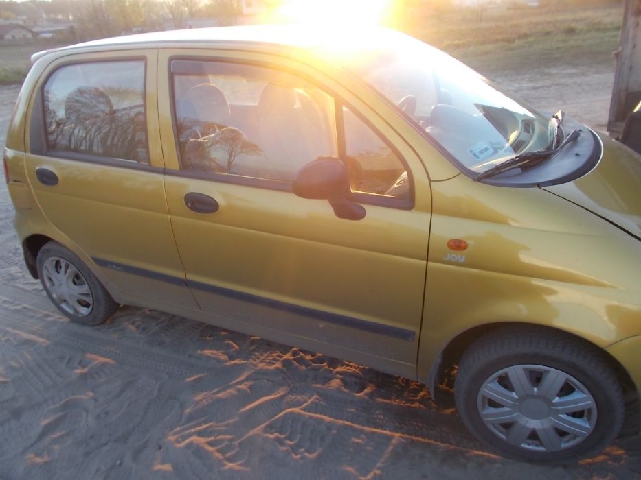 Daewoo Matiz,44tyś.km,złoty,przeznaczony na części,5 drzwi,elektryka