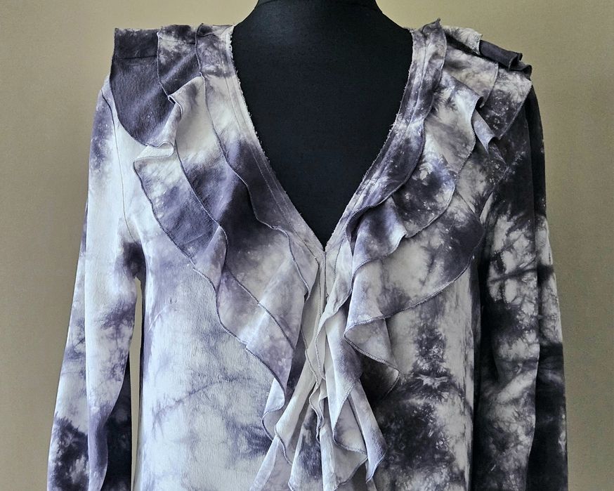 100% silk jedwab Guess Jeans bluzka rozmiar L