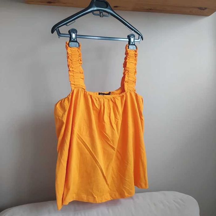 Bluzka pomarańczowa top 40 L Mohito